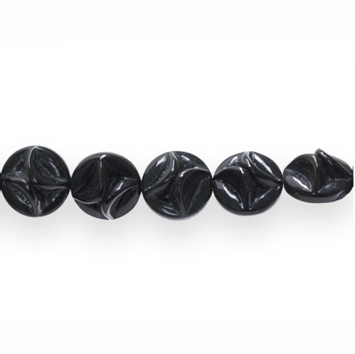 Ümar lapik reljeefse mustriga 11x11x8mm klaashelmes 