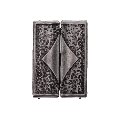 Reljeefse mustriga metallpannal 40x30 mm rihmale laiusega 40 mm