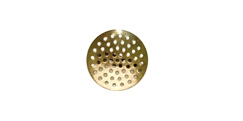 Perforated Round Pin-On Brooch Base, 26mm