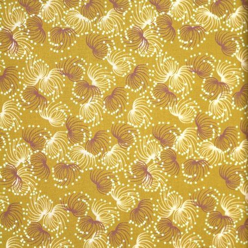 Taimemustriga, puuvillane kangas (Poplin Azania), 150cm, 4011