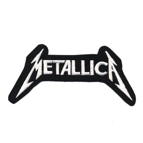 Triigitav Aplikatsioon; ansambel Metallica logo 14 x 7 cm
