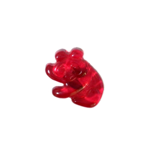 Pandakaru kujuline, kannaga plastiknööp 15 x 12 mm, suurus: 24L