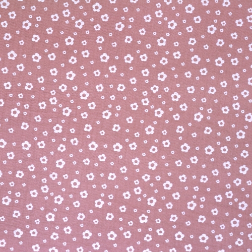 Lillemustriga puuvillane musliinkangas, 135cm, 7004