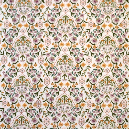 Lilleornamendiga, puuvillane kangas, Popelin Monet, 150cm, POPPMO000