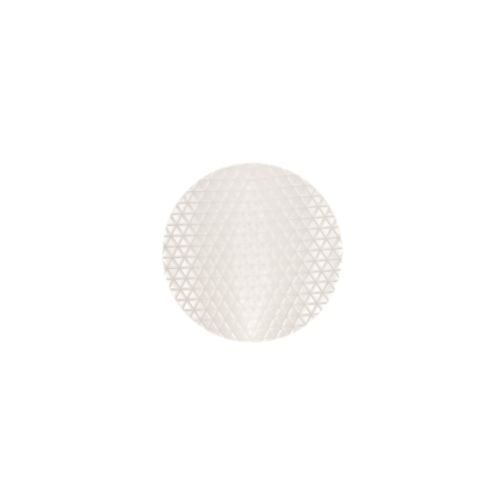 Helklev, reljeefse mustriga, keskelt kõrgem, kannaga plastiknööp 18mm/28L