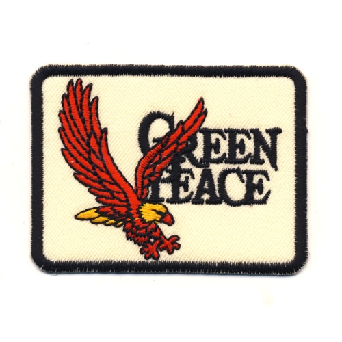 Triigitav aplikatsioon; Kotkas, "Green Peace", 7 x 5,5 cm