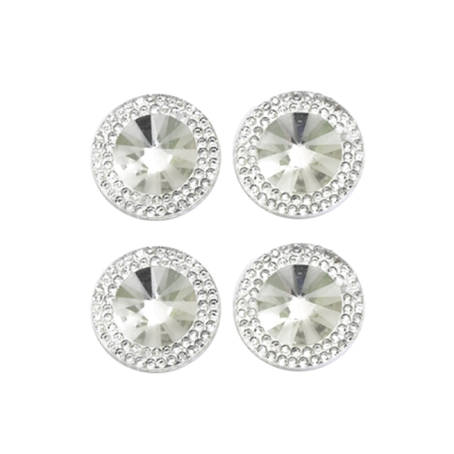 Mummulised, krobelise pinnaga tahulised dekoratiivkivid, Ø 20 mm, 4 tk pakis