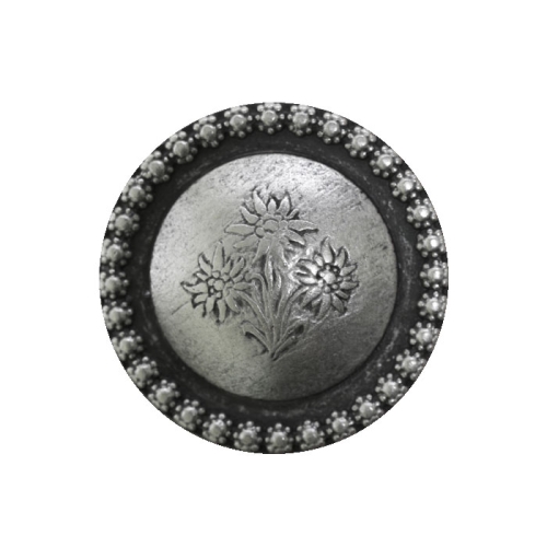 Antiikse mustriga, metallist, kannaga nööp 30mm, 48L