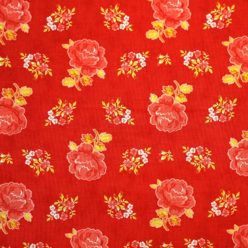 Õiemustriga, puuvillane kangas, 110cm, 11491
