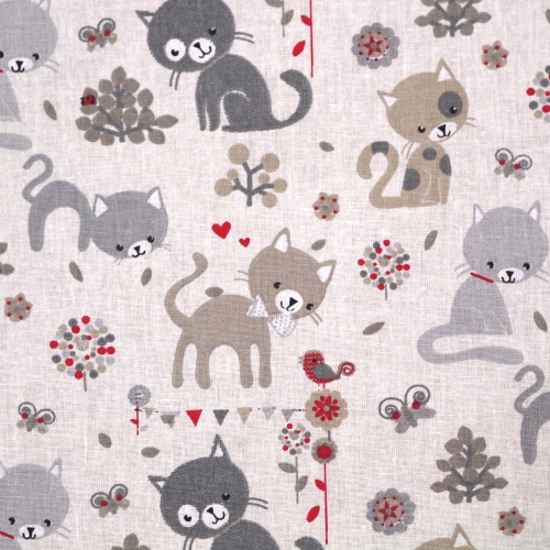 Kassikestega, puuvillane kangas, 160cm, LS8655001, Soodushind!