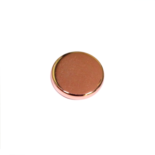 Metallist ümar, sileda pinnaga kannaga nööp, 21mm, 32L