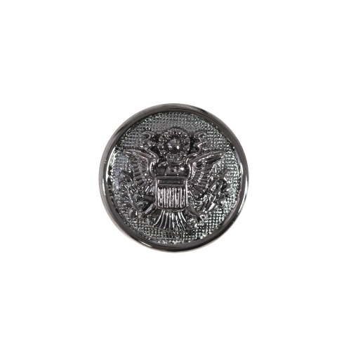 Metallist reljeefse vapiga, metallilaadses plastikust, kannaga nööp, 21mm, 32L