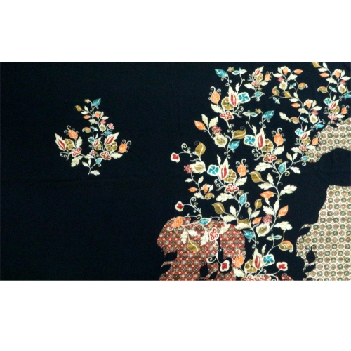 Lillemustriga, 100% viskoosist kangas, 85 x 140 cm, 14994