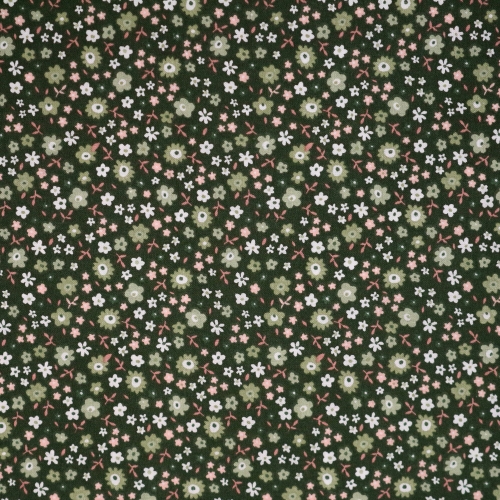 Lillemustriga, puuvillane popliinkangas (Poplin Damas 5006), 150cm, 7007