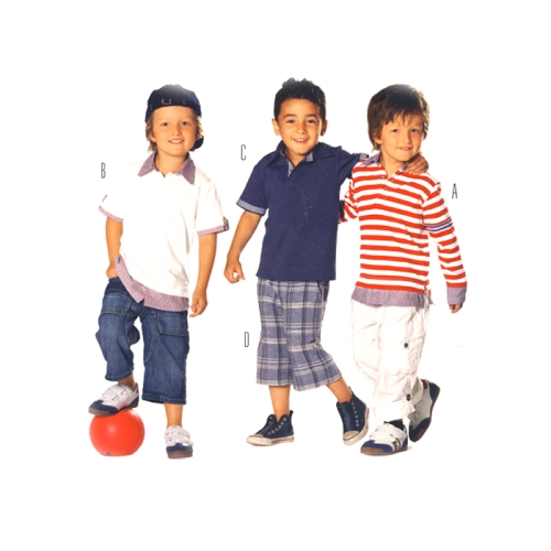 Särk &amp; püksid 104 - 134 cm, Shirt &amp; pants, Burda 9526