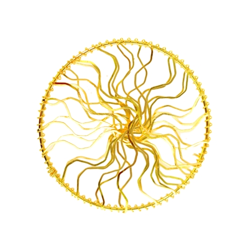 Circular Zig-Zag Wire Charm, 60mm