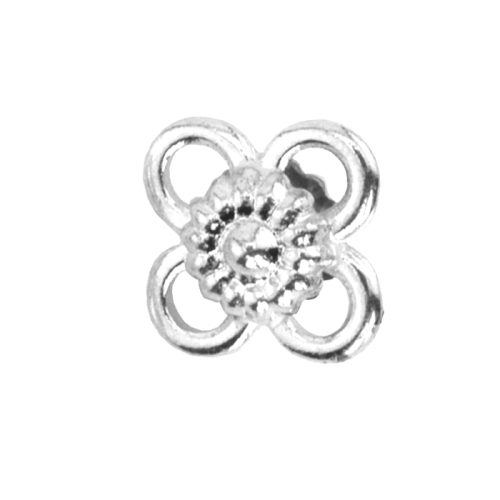 Kinnitusdetail,riputis lillekujuline, nelja aasaga, 4-Way Flower Connector, 8mm