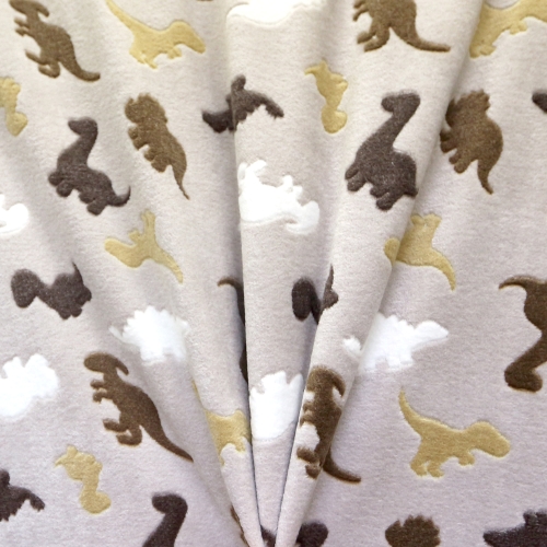 Dinosaurustega, pehme, sametine fliis (Cuddle Fleece), 145cm, KC4017