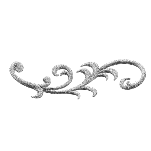 Triigitav aplikatsioon parempoolselt joondatud 12,5 x 4 cm