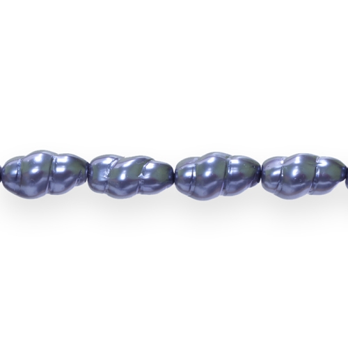 Piklik pärlmutter 16x10mm klaashelmes, Preciosa