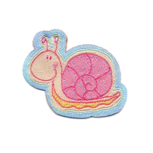 Triigitav Aplikatsioon; Pastelsetes toonides tigu, 6,5 x 5,5cm