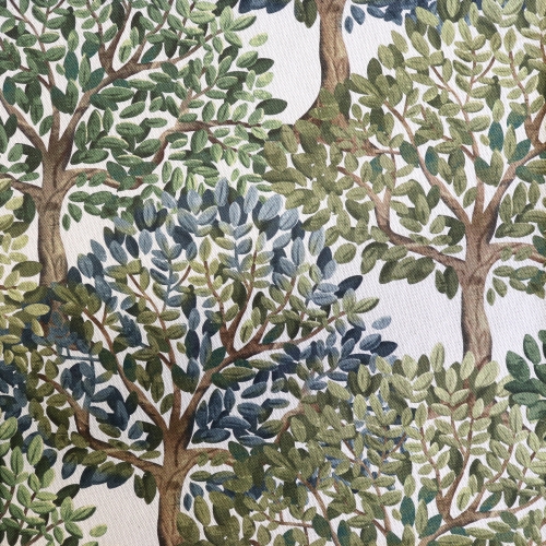 Lehtpuudega, tugevam puuvillane dekoratiivkangas, prinditud mustriga, Trees Art Craft, (Linelook Premium Print), 145cm, DL5024
