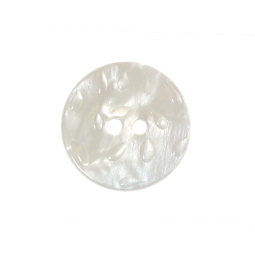 Teokarbist, kaunilt helklev, reljeefse piisamustriga, kahe auguga nööp, 20mm/32L