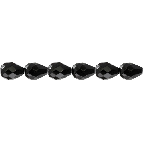 Tilgakujuline pikuti läbistatud auguga läbipaistev 13 x 10 mm klaashelmes, Tšehhi 