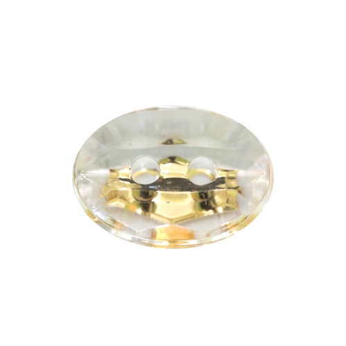 Ovaalne kristallilaadne akrüülnööp 16x12mm, 26L