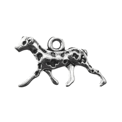 Koerakujuline metallist ripats, 23x13x3mm