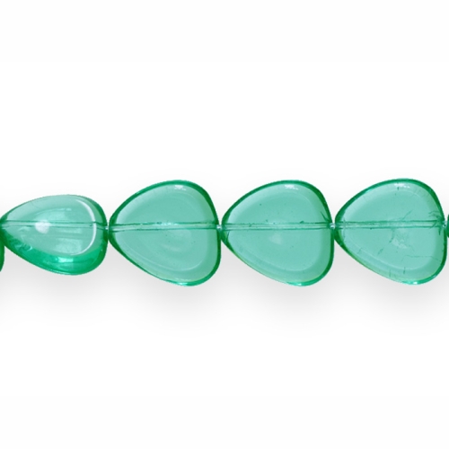 Lapik südamekujuline pikuti läbistatud auguga 20x16mm klaashelmes 