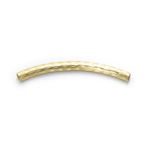 Curved Spacer Tube with Textured Pattern / 46 x 4mm