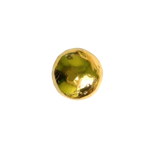 Ümar, kumera pinnaga, lopergune, reljeefse mustriga, kannaga metallnööp, 15mm/24L