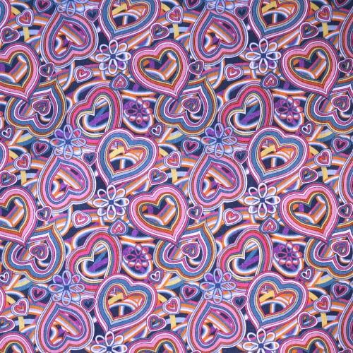 Südametega, puuvillane popliinkangas "Spirit Poplin", 150cm, 7007