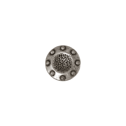 Reljeefse mustriga, kannaga metallnööp, 13mm, 20L
