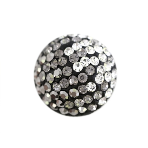 Klaaskristallidega, metallkannaga pidulik nööp 23mm, 36L