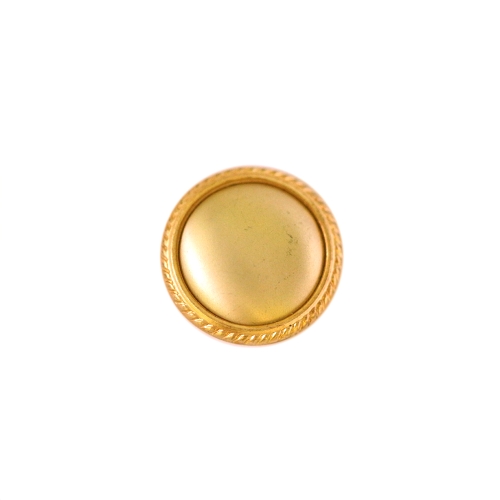 Matt, reljeefse ääremustriga metallnööp, kannaga nööp, 18mm, 28L