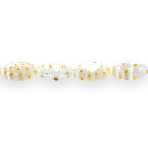 Kirjud mustrilised ovaalsed millefiori pärlid 20x10mm