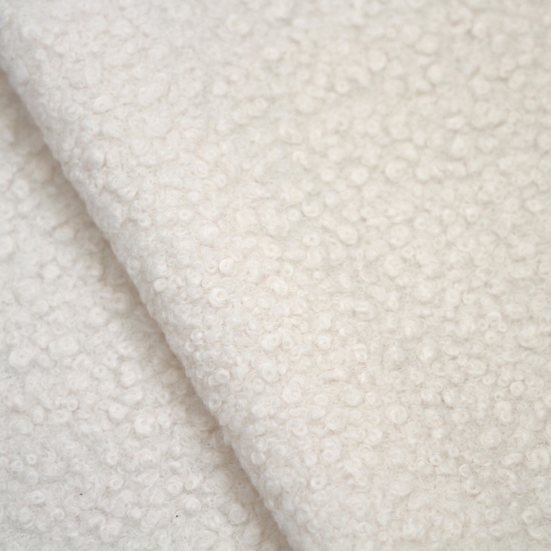 Ühevärviline, karvane, sõlmeline, kostüümi-/mantlikangas, (Boucle Maxi Ecru) 150cm, Q22136-510D