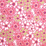 Lillemustriga, puuvillane kangas, 110cm, WSB