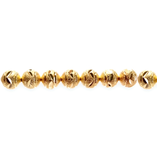 Reljeefse triibumustriga kareda pinnaga ümar metallhelmes, 6mm