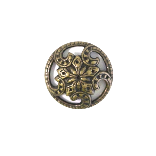Reljeefse pitsimustriga, kannaga metallnööp 20mm/32L