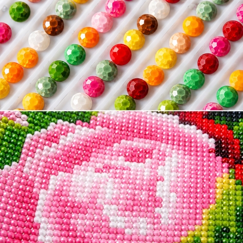 Kristallmosaiigid, mosaiikpildid, numbrite järgi värvimine