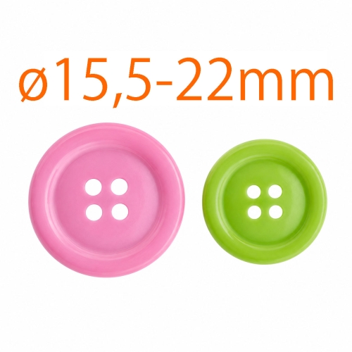 Nööbid läbimõõduga ø15,5mm-22mm (suurustes 26L-34L)