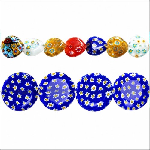 Millefiori lasihelmet