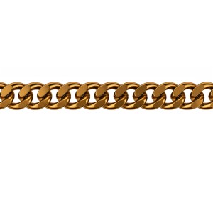 Massiivinen alumiiniketju, lenkin mitat: 16 × 12,8 mm, ketjun paksuus: 6 mm, langan halkaisija Ø3,5 mm