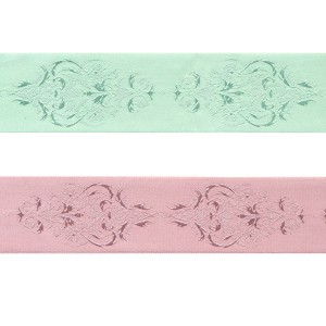 Jacquard satin ribbon, 38 mm, Art. 38969