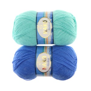 Wool Mix Yarn Alaska, Nako, 100 g = 200 m. 
