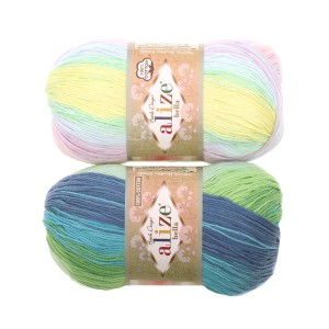 Cotton Yarn, Bella Batik Design 100, Alize