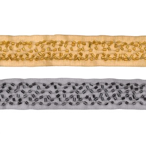 Beaded Satin Ribbon, 2,5 cm